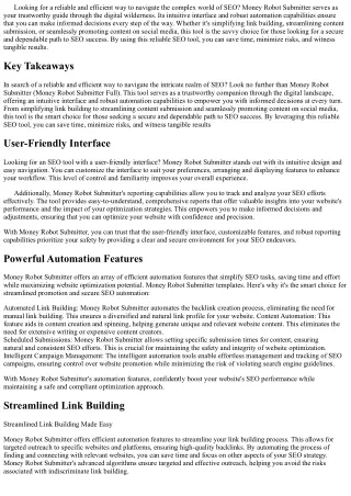 looking for a reliable and efficient