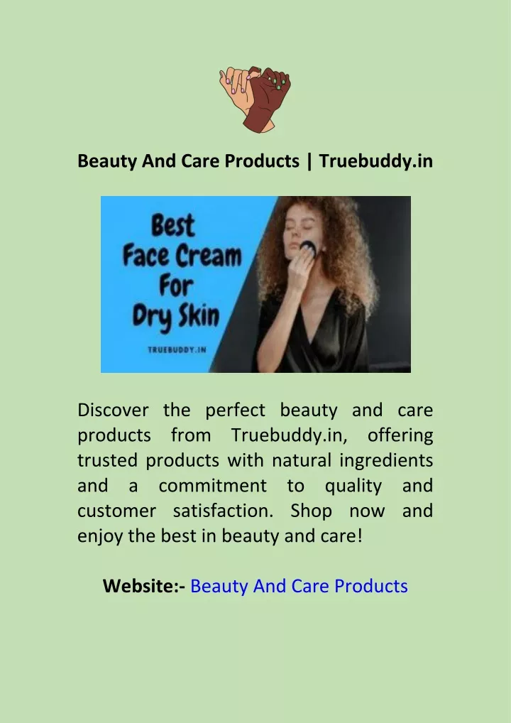 beauty and care products truebuddy in