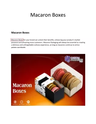 Macaron Boxes