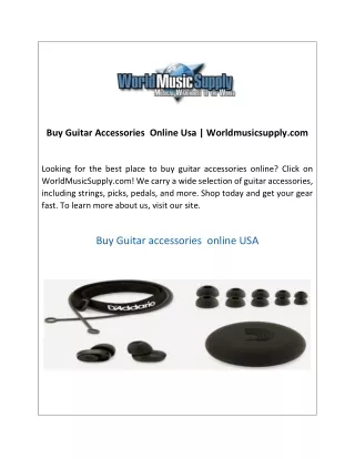 Buy Guitar Accessories  Online Usa Worldmusicsupply