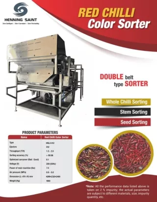 Henning Saint chili color sorter profile