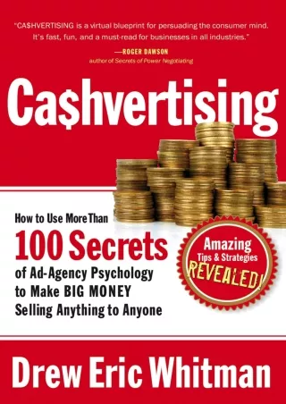 ❤️PDF⚡️ Cashvertising: How to Use More Than 100 Secrets of Ad-Agency Psychology to Make BIG MONEY Selling Anything to An