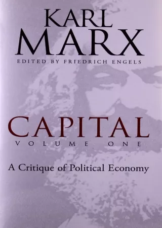 Download⚡️ Capital, Volume One: A Critique of Political Economy (Volume 1)