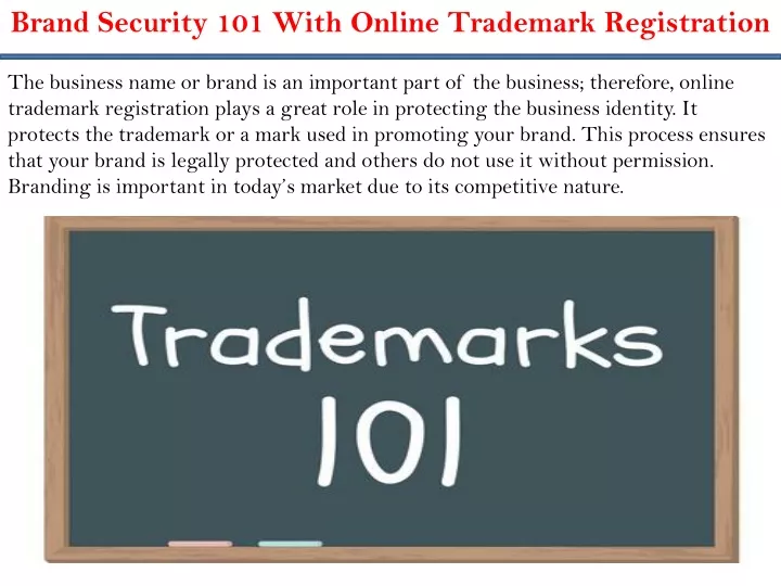 brand security 101 with online trademark