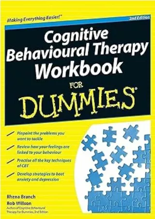 Download⚡️PDF❤️ Cognitive Behavioural Therapy Workbook For Dummies