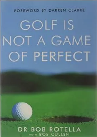 [PDF]❤️DOWNLOAD⚡️ Golf Is Not a Game of Perfect