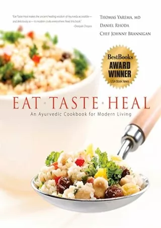 Pdf⚡️(read✔️online) Eat-Taste-Heal: An Ayurvedic Cookbook for Modern Living