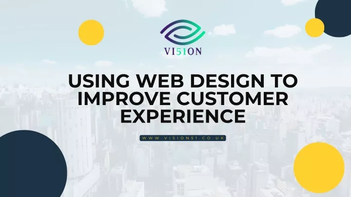 using web design to improve customer experience