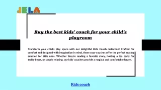 Buy the best kids' couch for your child’s playroom