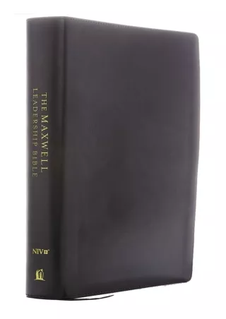 Kindle✔️(online❤️(PDF) NIV, Maxwell Leadership Bible, 3rd Edition, Premium Bonded Leather,