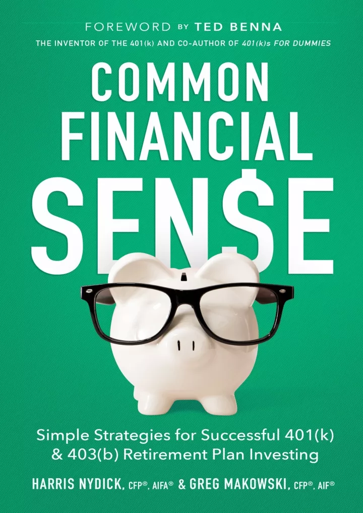 pdf read online common financial sense simple