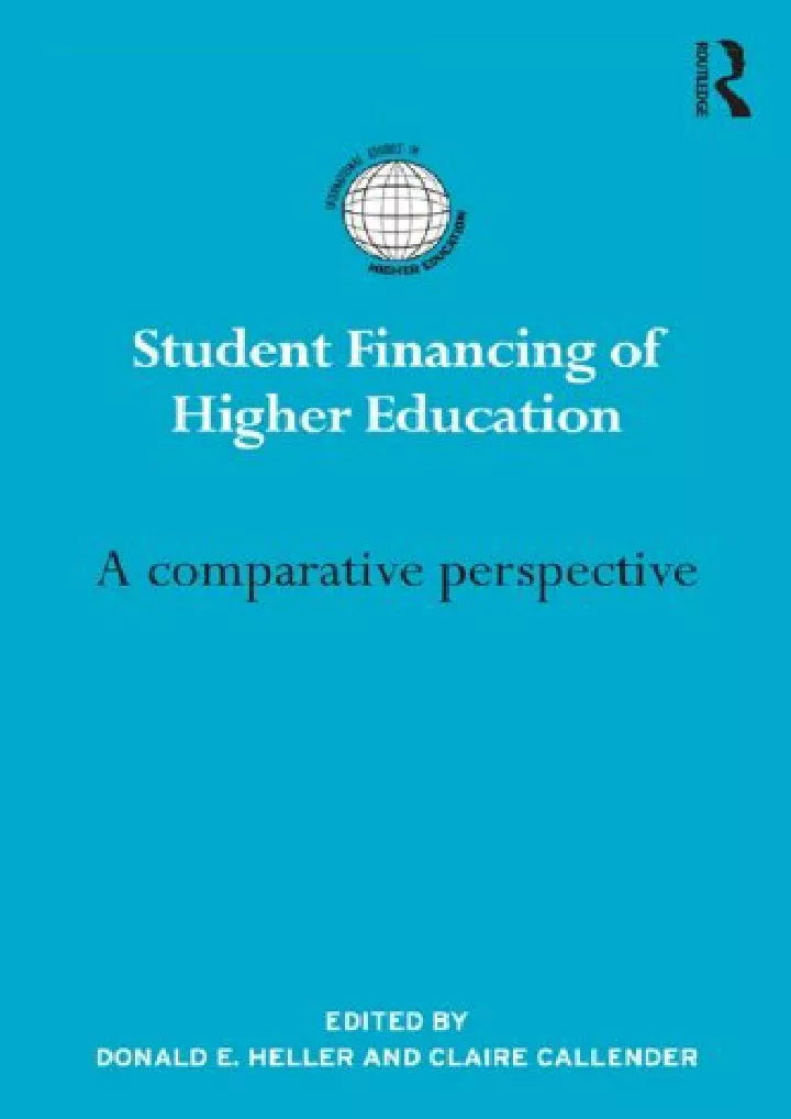 download book pdf student financing of higher