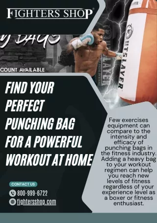 Find Your Perfect Punching Bag for a Powerful Workout at Home