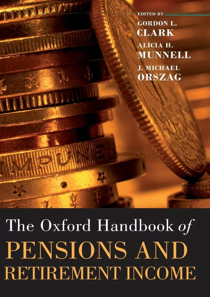 download book pdf the oxford handbook of pensions