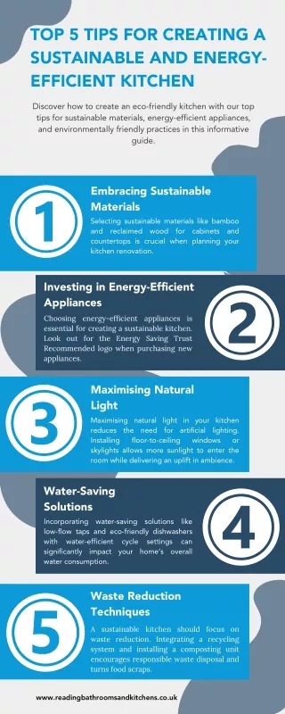 Top 5 Tips for Creating a Sustainable and Energy-Efficient Kitchen