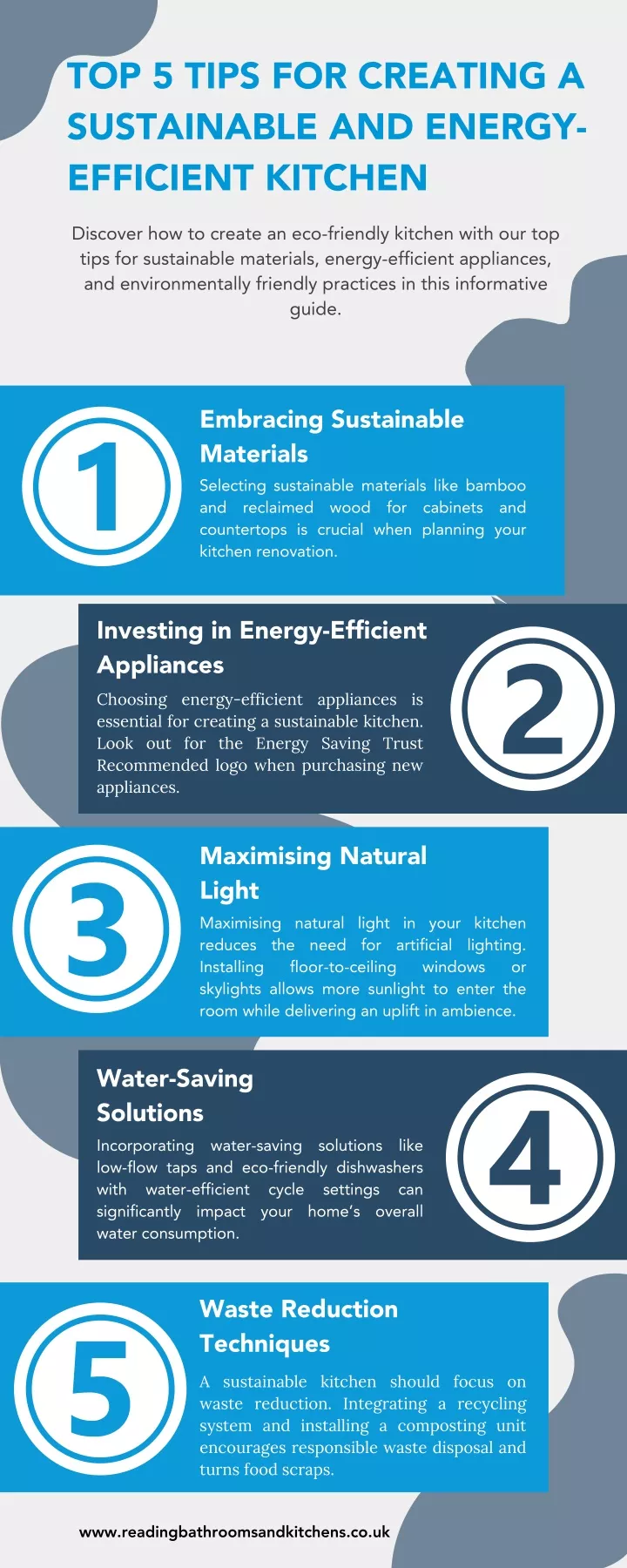 top 5 tips for creating a sustainable and energy