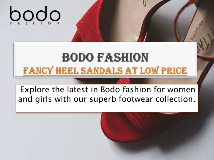 bodo fashion fancy heel sandals at low price