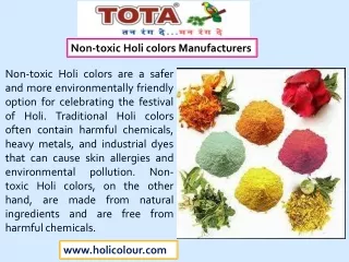 Celebrate Holi Festival with Non-toxic Holi colors
