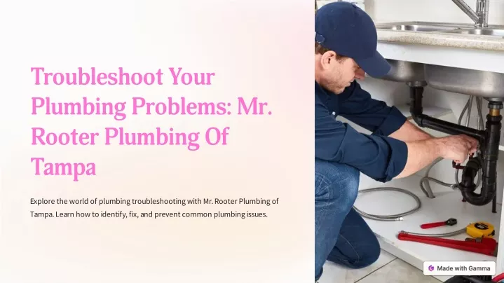 troubleshoot your plumbing problems mr rooter