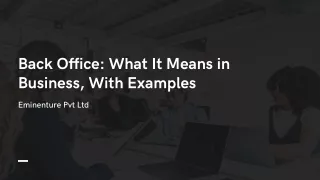Back Office What It Means in Business_ With Examples