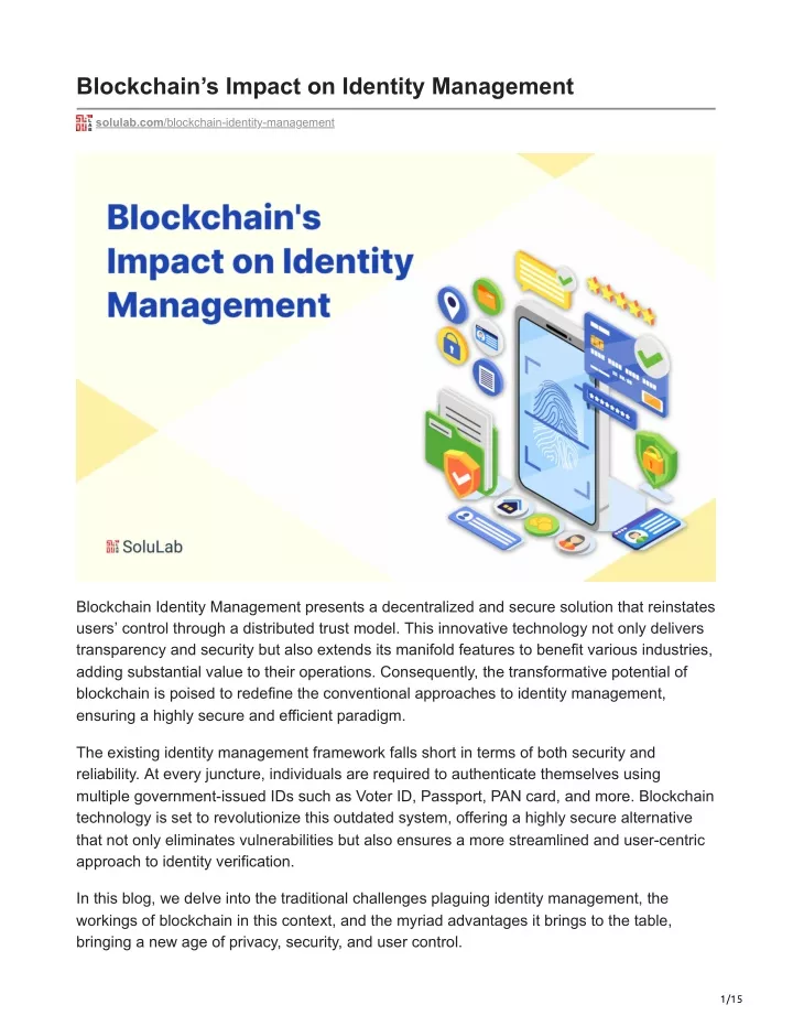 blockchain s impact on identity management