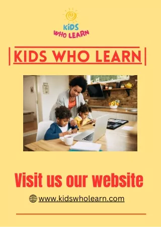 Kids Learning Tips  | Kids Who Learn