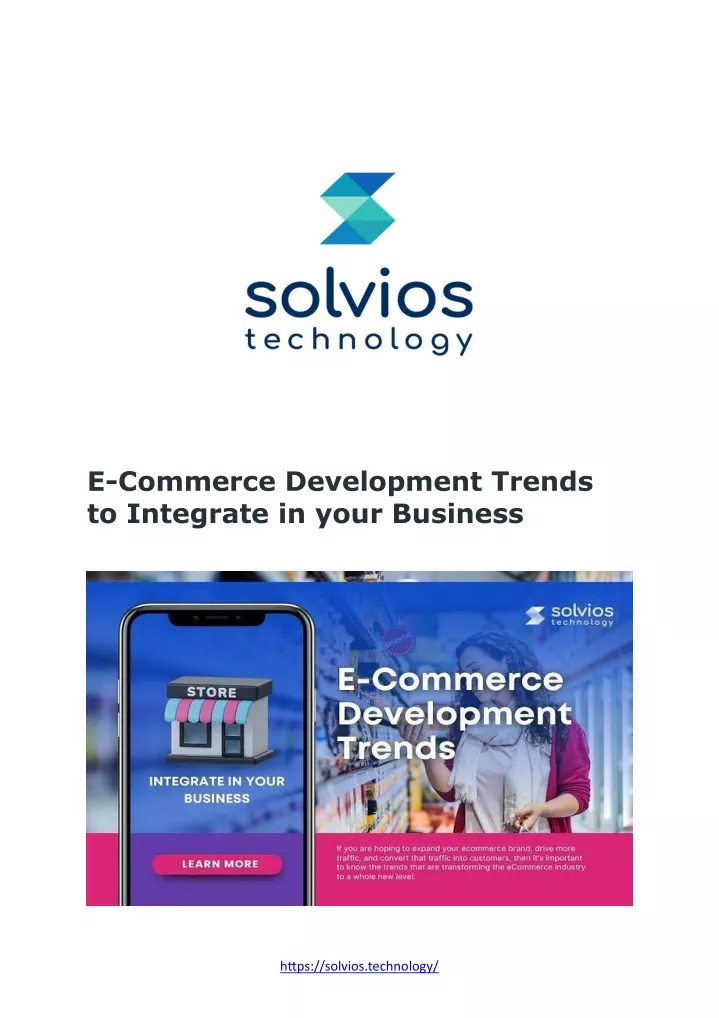 e commerce development trends to integrate