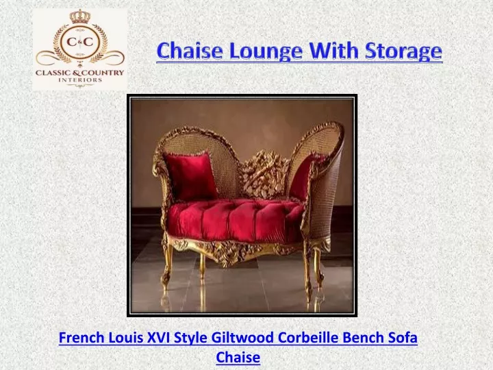 chaise lounge with storage