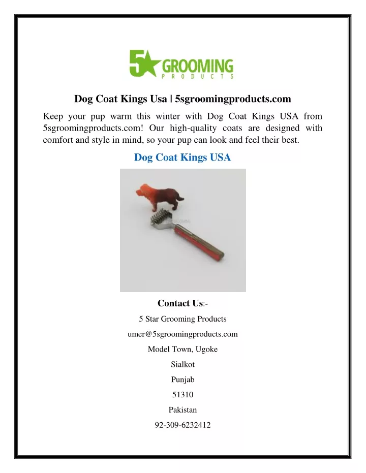 dog coat kings usa 5sgroomingproducts com