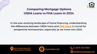 Comparing Mortgage Options  USDA Loans vs FHA Loans in 2024