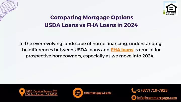 comparing mortgage options usda loans