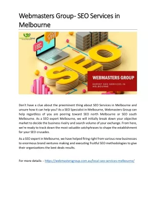 webmasters group webmasters group seo services
