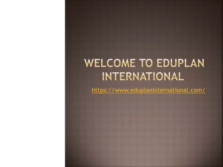 welcome to eduplan international
