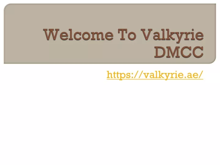 welcome to valkyrie dmcc