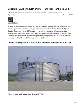 medium.com-Essential Guide to ETP and STP Storage Tanks in Delhi