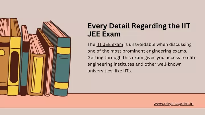 every detail regarding the iit jee exam