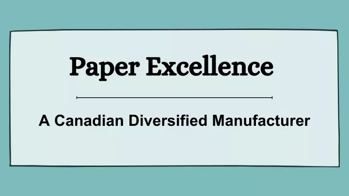 paper excellence