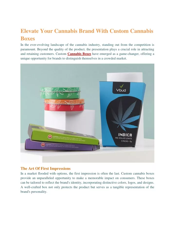 elevate your cannabis brand with custom cannabis