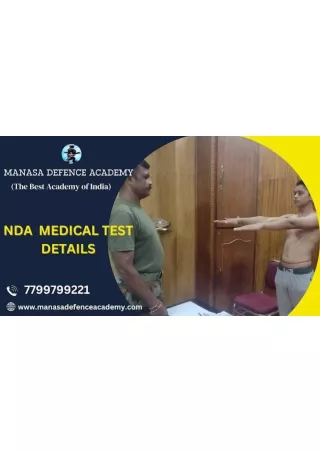 NDA MEDICAL TEST DETAILS