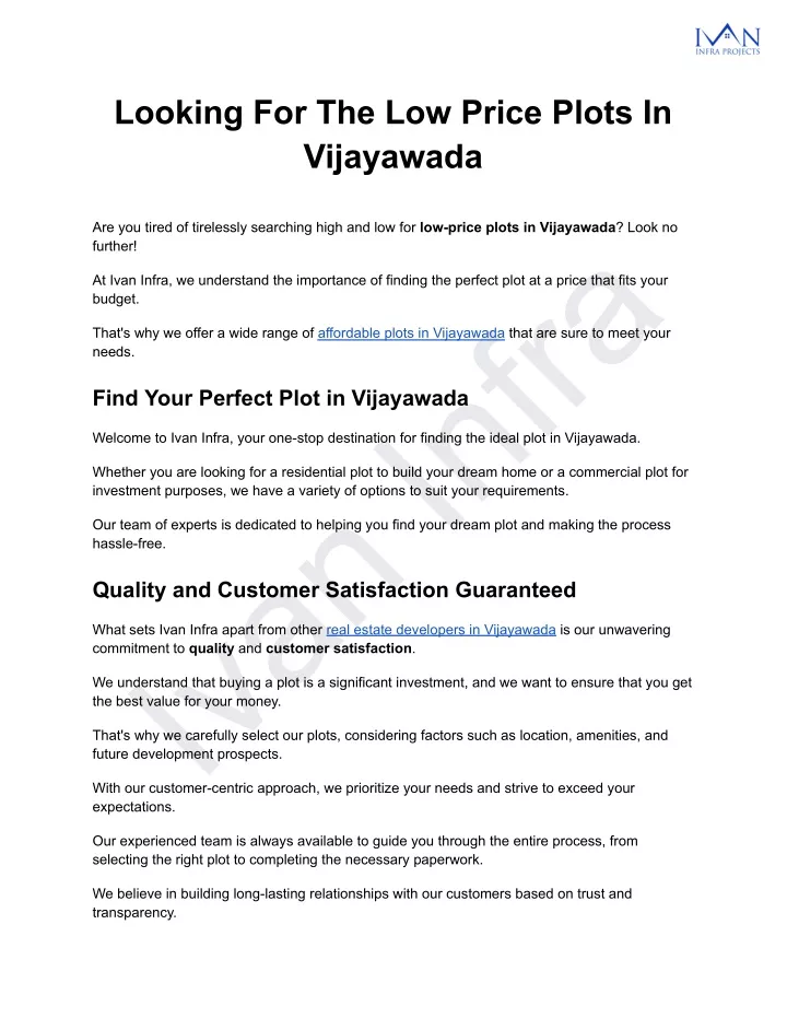 looking for the low price plots in vijayawada