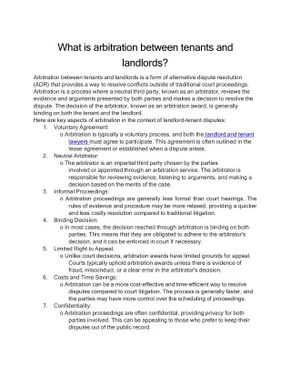 What-is-arbitration-between-tenants-and-landlords