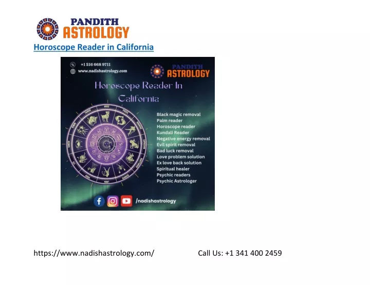 PPT Horoscope Reader in California PowerPoint Presentation free