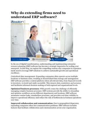 why do extending firms need to understand