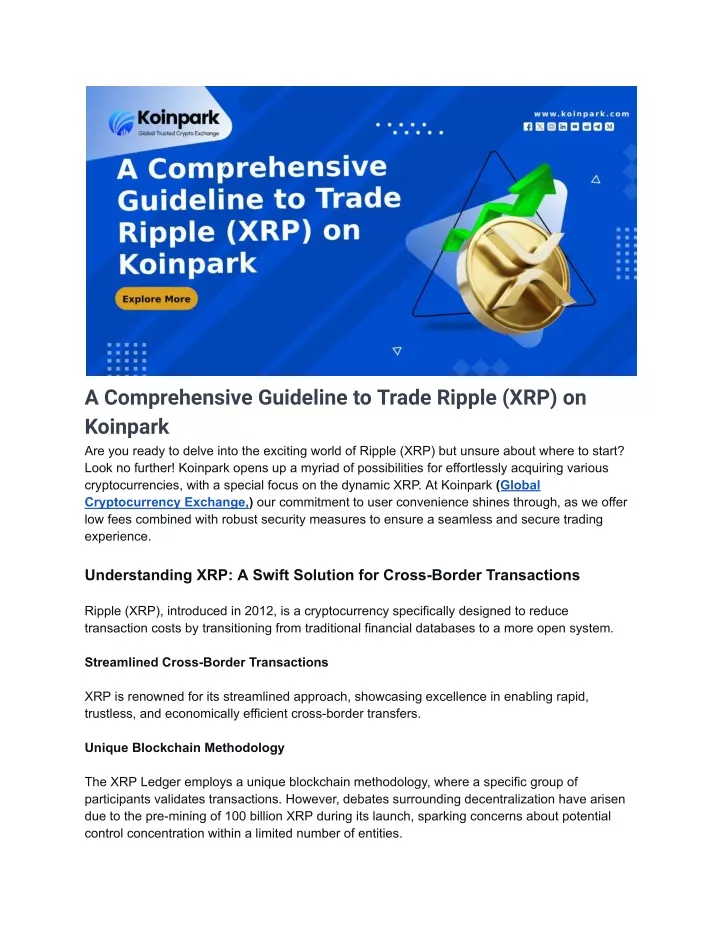 a comprehensive guideline to trade ripple