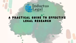 A Practical Guide to Effective Legal Research