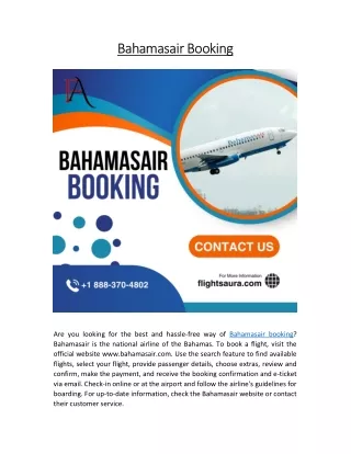 Bahamasair Booking