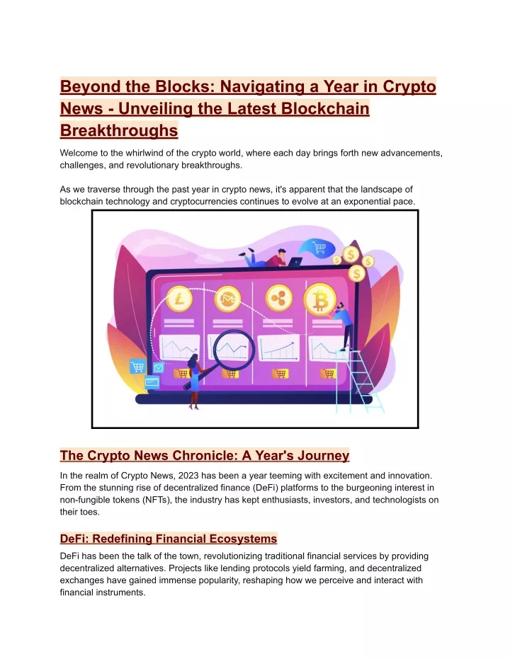 beyond the blocks navigating a year in crypto