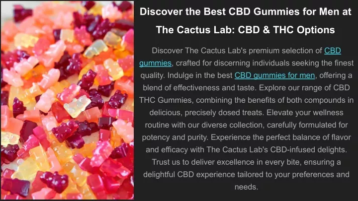 discover the best cbd gummies for men at
