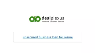 unsecured business loan for msme_