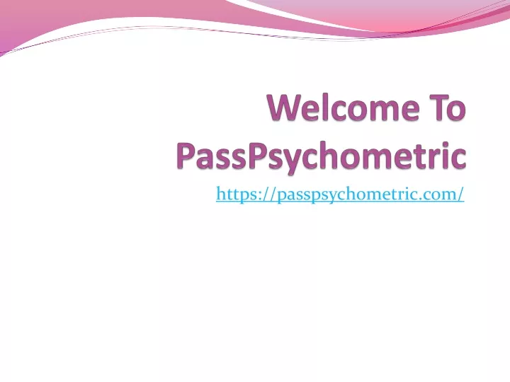welcome to passpsychometric